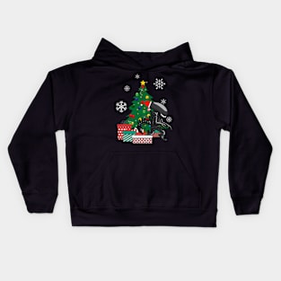 Alien Xenomorph Around The Christmas Tree Kids Hoodie